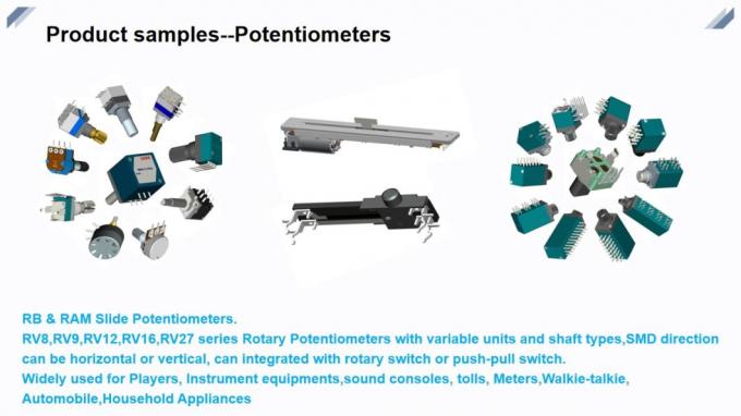 RV123G0ts 12mm μονωμένο σφραγισμένο άξονας ποτενσιόμετρο