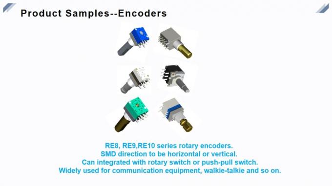Διπλός άξονας Digital Incremental Encoder με διακόπτη ώθησης και διακόπτη αυτόματης επιστροφής EC11D02M-FF-15P 1